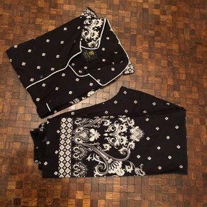 BT loungewear pajamas medium black